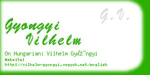 gyongyi vilhelm business card